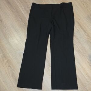 Ann Taylor Black Wide-Leg Dress Trousers